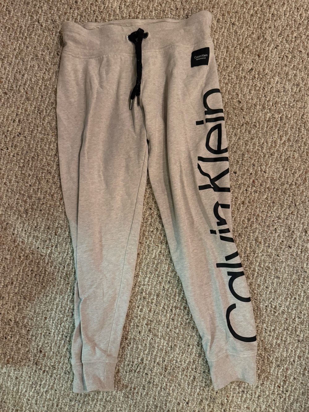 Calvin Klein cream joggers/sweatpants